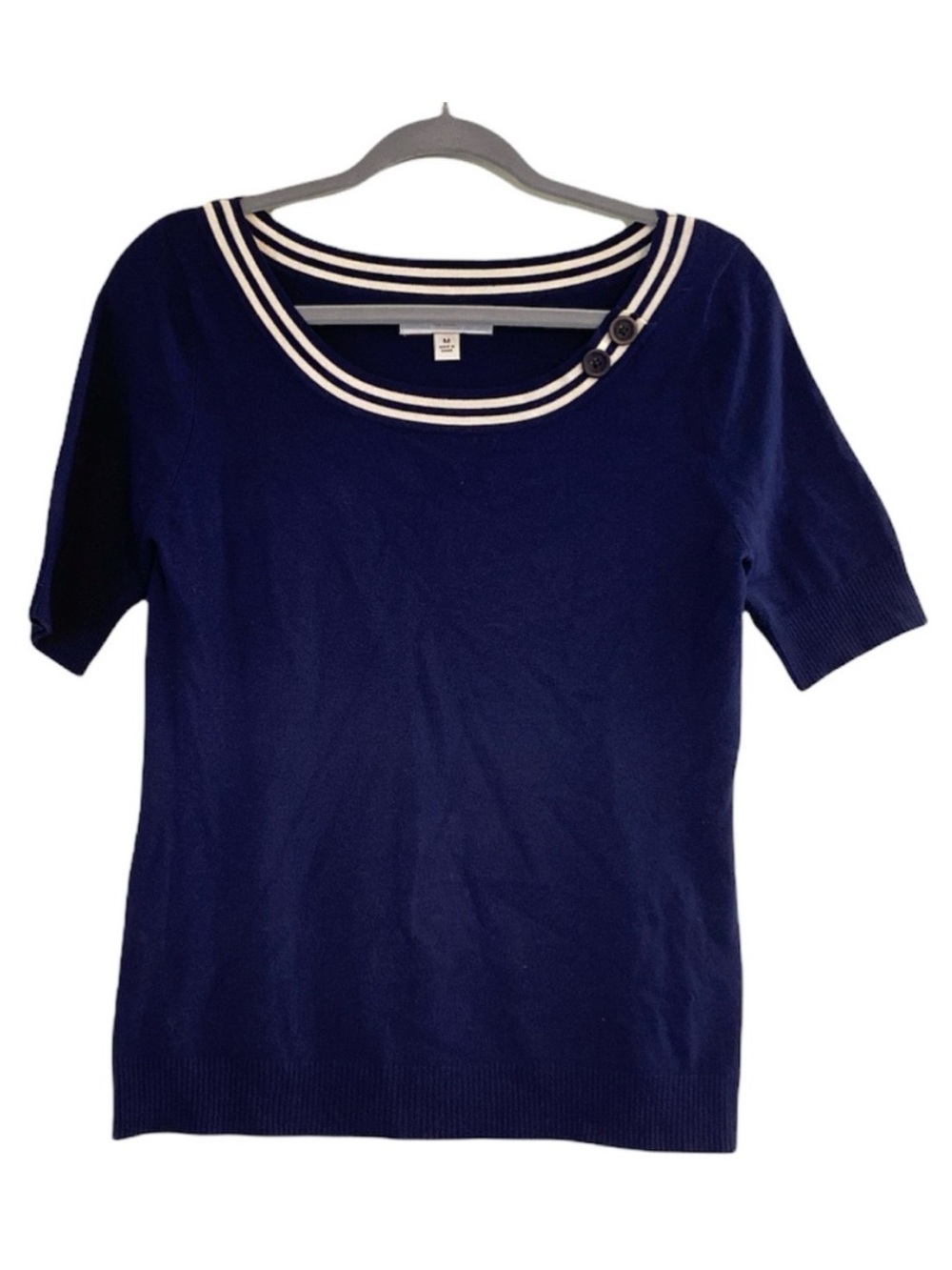Isaac Mizrahi for Target navy nautical short sleeve top